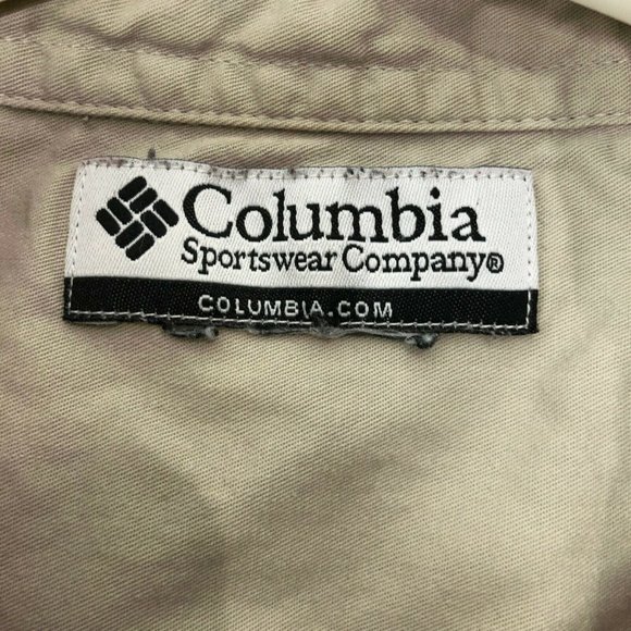 Columbia Button Down Shirt Mens Large Maroon Checked Long Sleeves Plaid Top - Picture 4 of 10